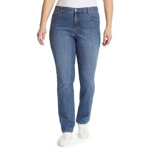 Gloria Vanderbilt Womens Plus Straight Leg Amanda Classic Jean Blue Size 20W NWT